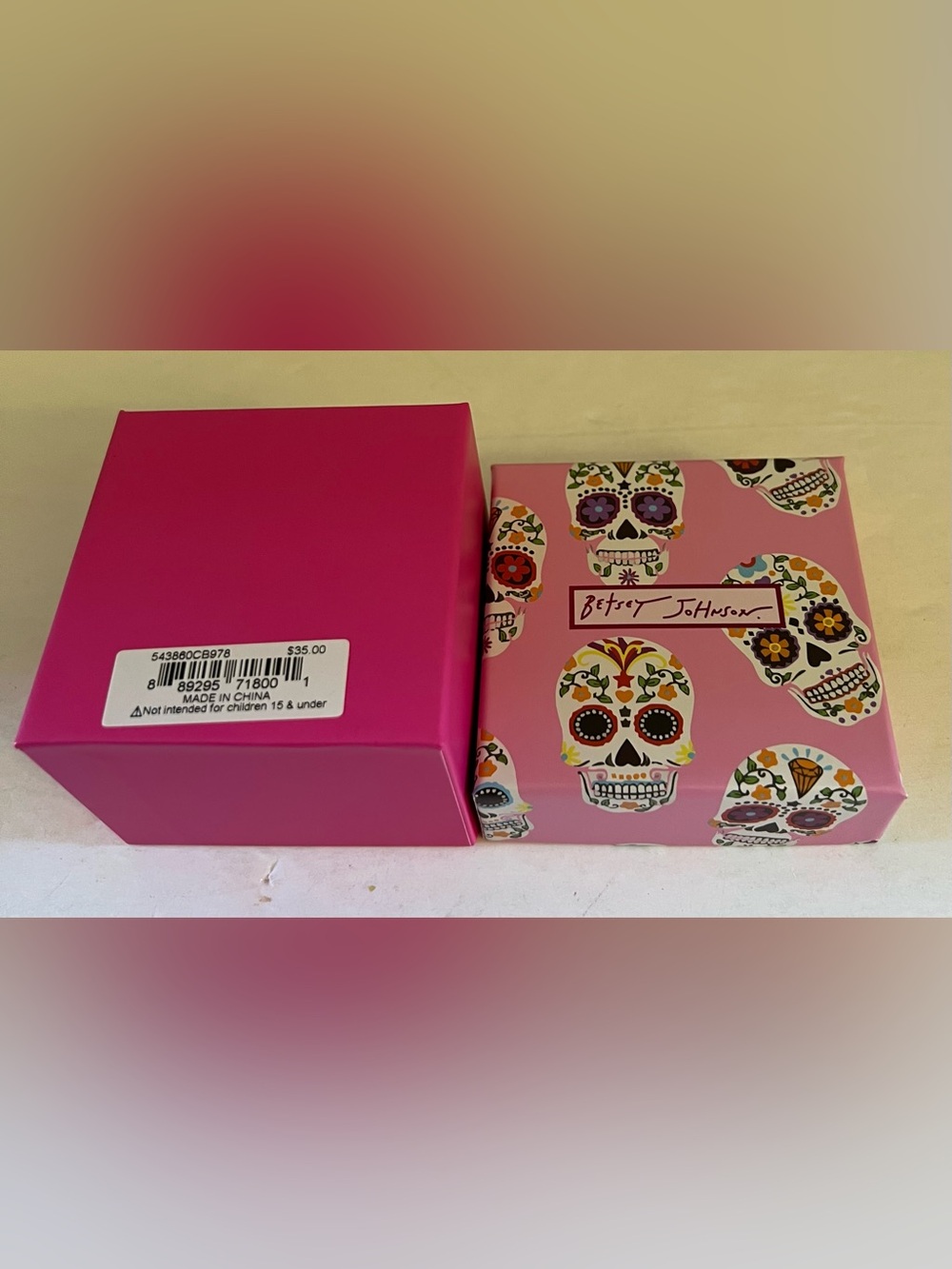 Betsey Johnson Multicolor Crystal Sugar Skull Stud Earrings - Picture 15 of 16